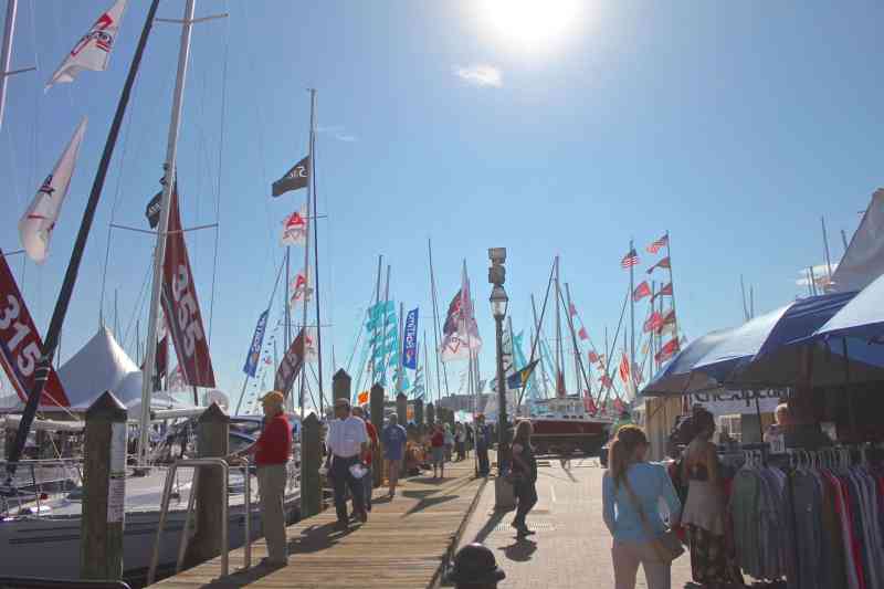 It's a beautiful day here in Annapolis for the 2015 US Sailboat Show!