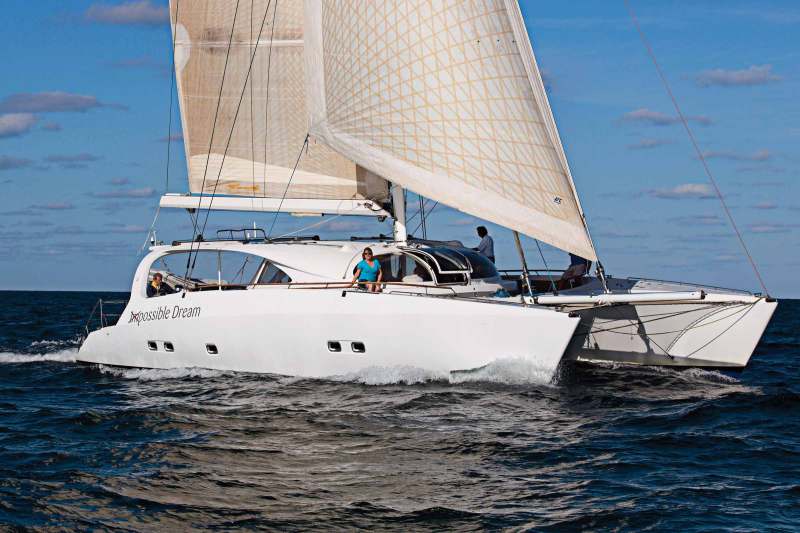 Harry Horgan takes command of the 60-foot catamaran Impossible Dream, the new flagship of the organization he founded, Shake-A-Leg Miami. Keep an eye out for the fully accessible cat on its maiden voyage up the East Coast this summer.