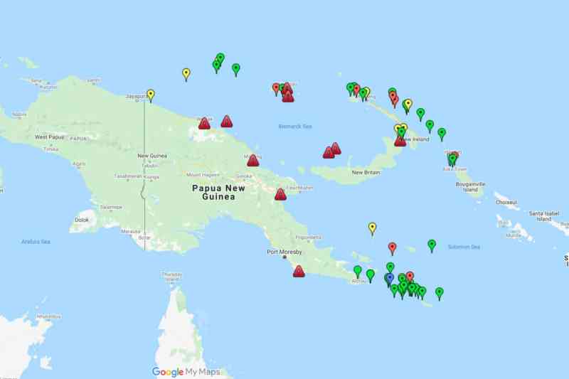 Papua New Guinea map