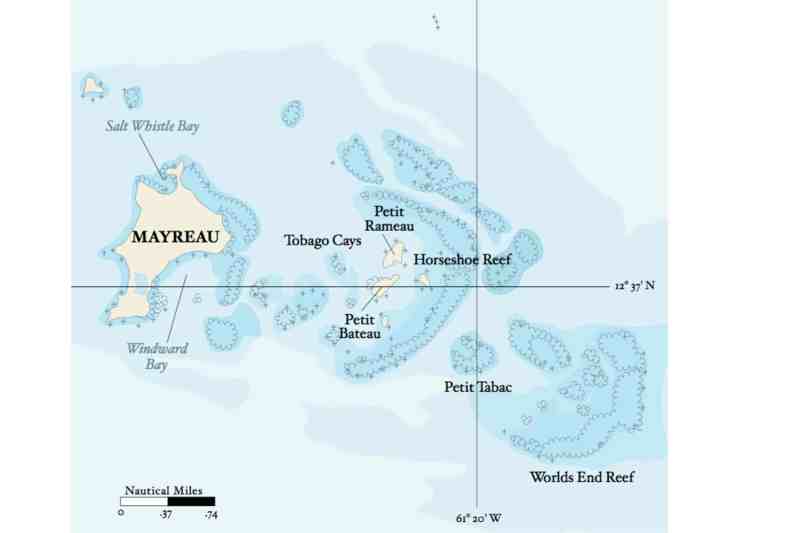 Chart of Mayreau
