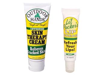 Outdoor Hands Hand lotion and lip salve work when it’s raw outside.
