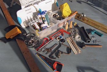 Prepping Before undertaking an offshore voyage, you must review all of your boat's structural components, systems, and rigging while imagining what might fail, how you'd respond, and what gear you might need to mount your response.