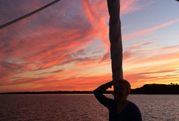 Sunset Dutch Island The cruising life comes with amazing sunsets.