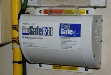 By installing a galvanic isolator on your boat, your zinc anodes will protect your underwater metals from corrosion. Make sure the isolator you purchase has a fail-safe UL Marine rating.