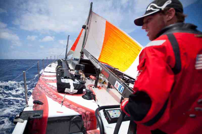 Rome Kirby driving towards the small island of Tristan in the South Atlantic.