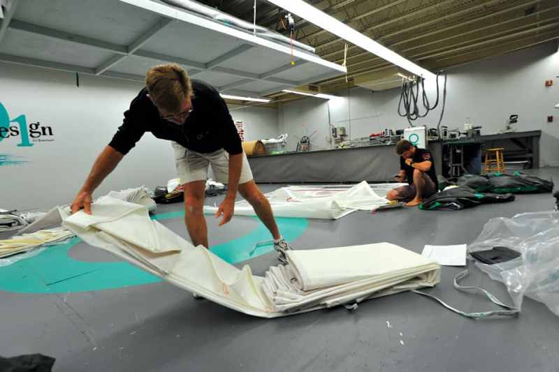 Quantum Sail Design Group David Flynn of Quantum Sail Design Group recommends polyester composite sails for a Valiant 40 and a more high-tech fiber composite for the Passport 545.