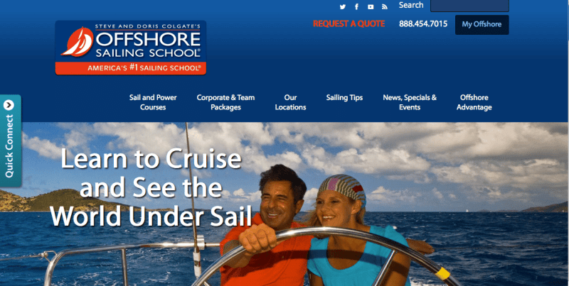 Offshore Sailing School new website