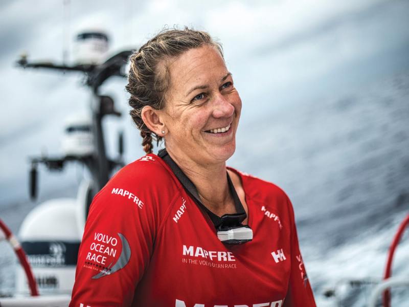 Leg 6 to Auckland, day 12 on board MAPFRE. 18 February, 2018. Sophie Ciszek