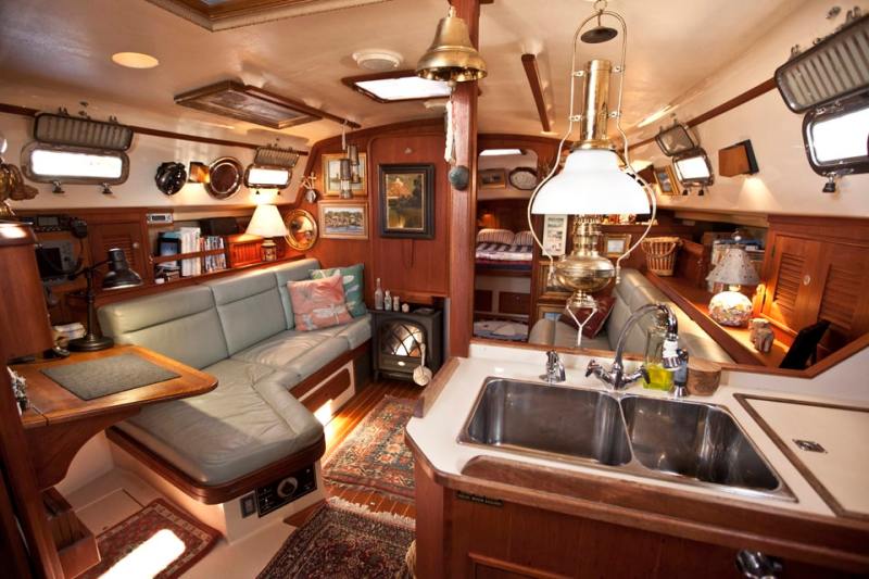 Decorating Aboard "Cannot begin to tell you how much we've loved decorating our Viagem ("journey" in Portuguese) and living aboard. We've lived aboard for 6 years and have sailed her to Bermuda and up/down the coast, both on the outside and in the ditch." Island Packet 380