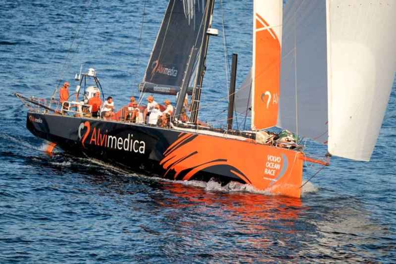 Team Alvimedica of the Volvo Ocean Race Team Alvimedica sails the Volvo Ocean Race