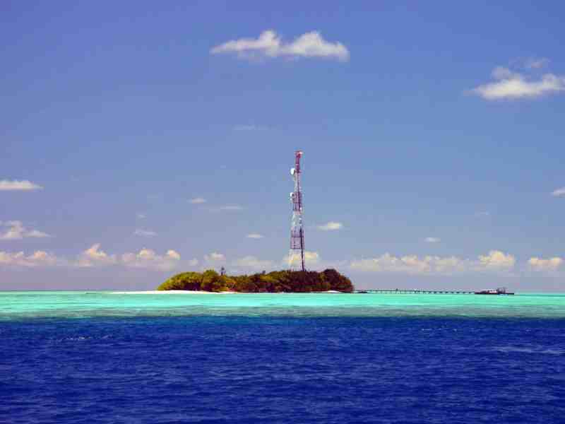Maldives cell tower