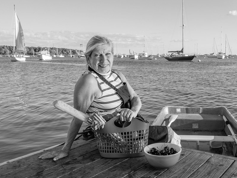 Jean-with-provisions-en-route-to-Opus-mooring Jean with provisions en route to Opus
