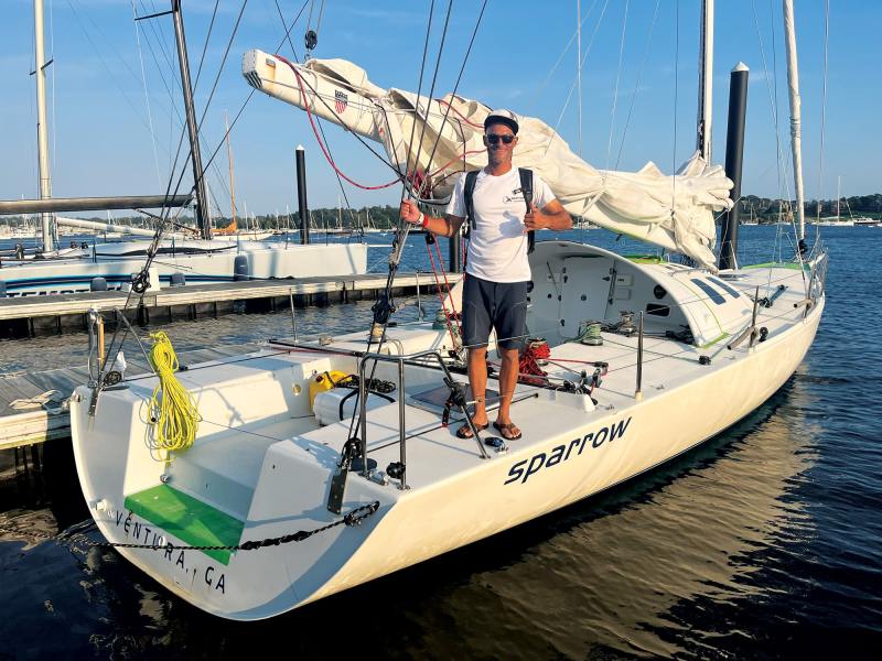 Ronnie-Simpson Ronnie Simpson on his sailboat