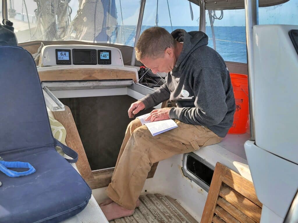Consulting the Raymarine manual