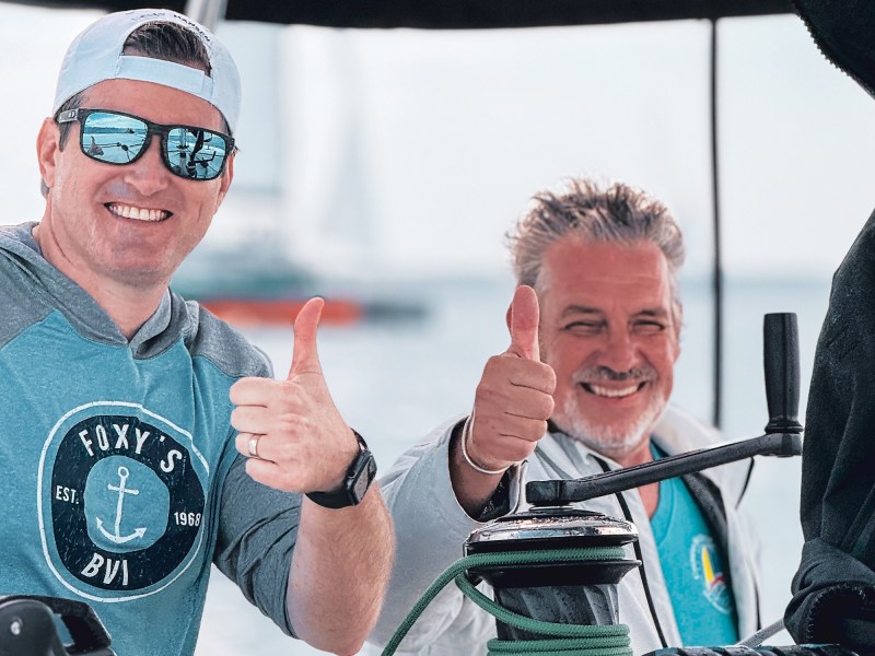 CMC Andrew Parkinson and Sunsail 424 captain Hans Nuele