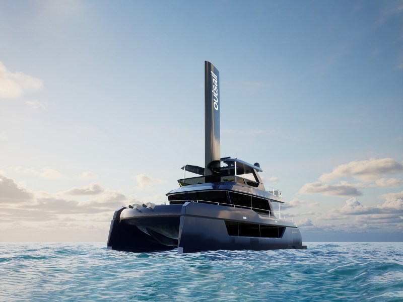 Outsail carbon-fiber airfoil wing rendering
