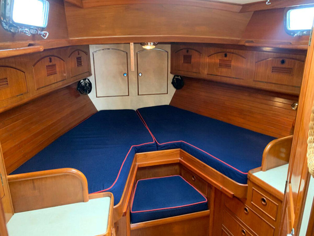 Little Harbor 44 forward cabin