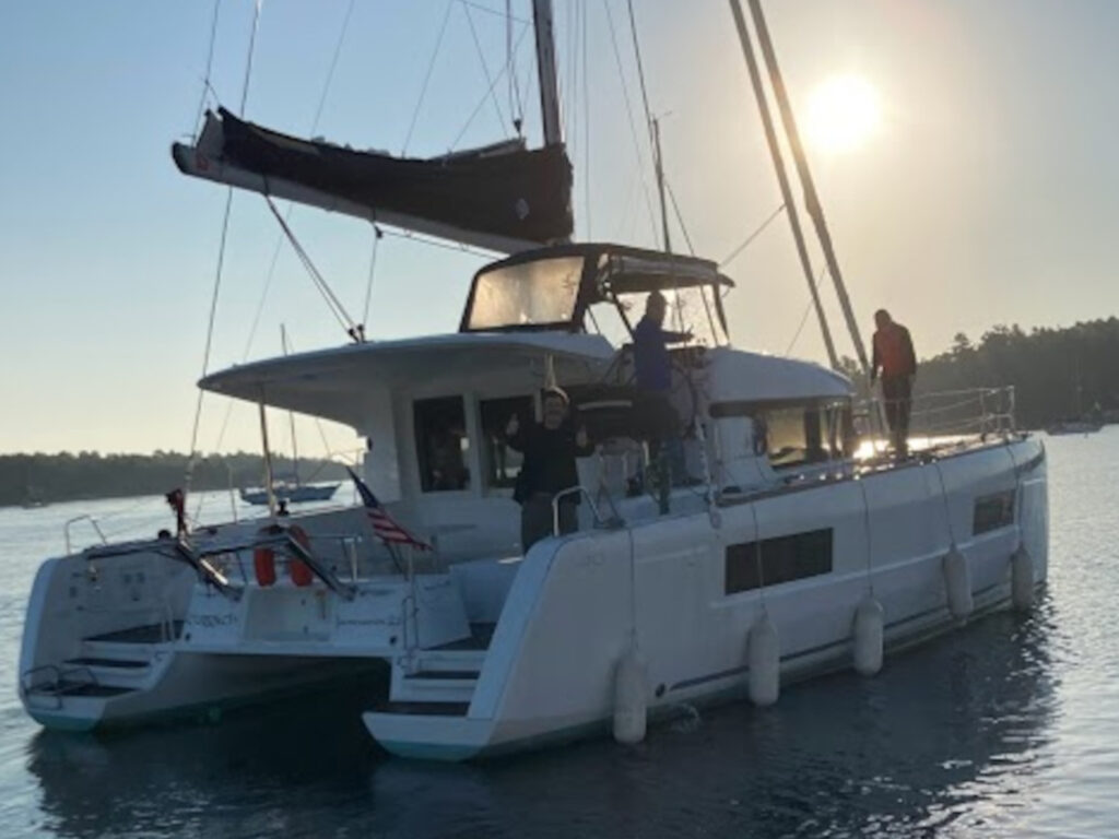 Lagoon 40 heading out