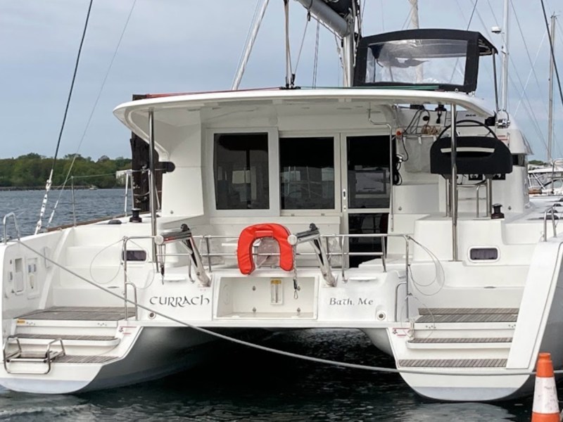Lagoon 40 on dock