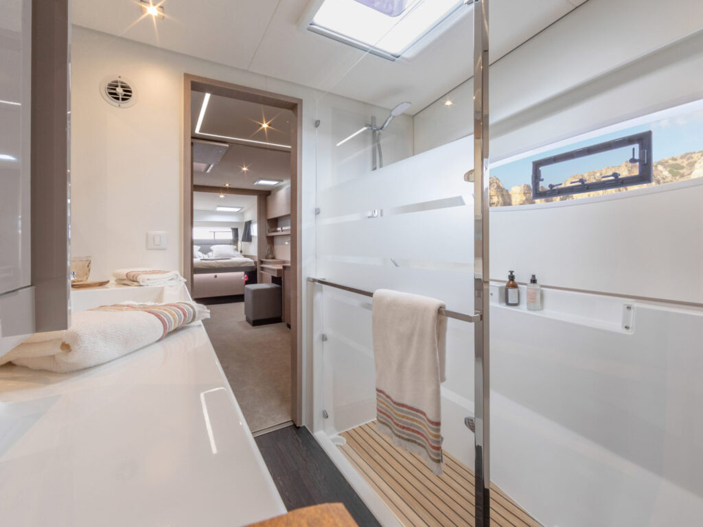 Elba 45 stateroom bathroom