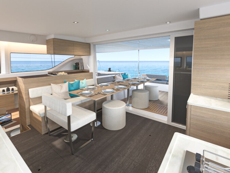 Lagoon 43 galley