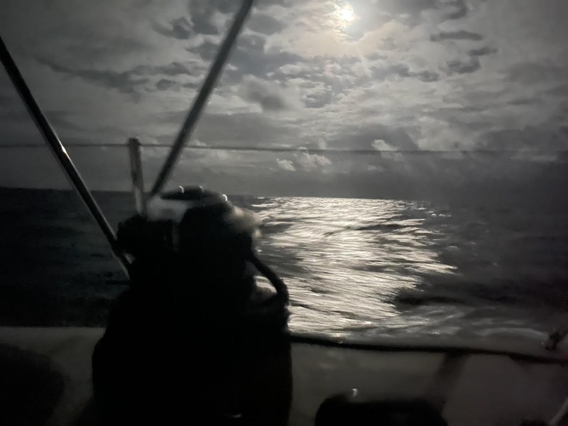 0110AM—Moonlit-night,-two-days-south-of-Bermuda-enroute-to-Saint-Martin Heading to Saint Martin