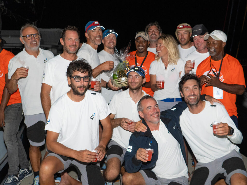 Jean Philippe Blanpains Vismara 62 Leaps Bounds 2 MLT were first racing division boat into Saint Lucia and second arrival overall.
