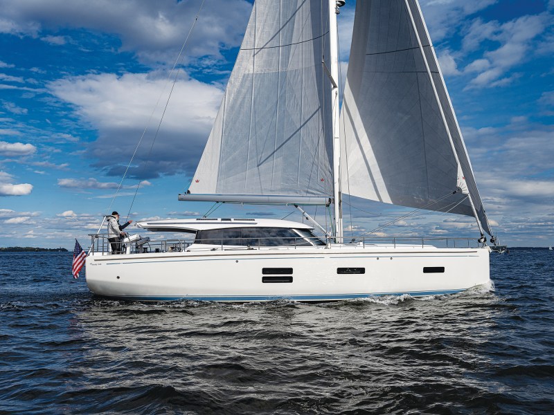 Moody 48DS on the water