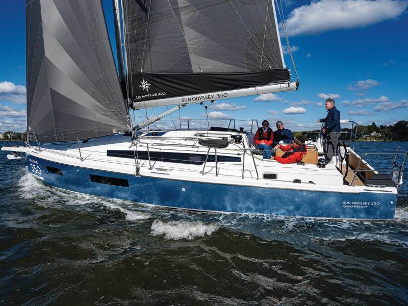 CW Boat of the Year 2025 Jeanneau Sun Odyssey 350 Performance on the water