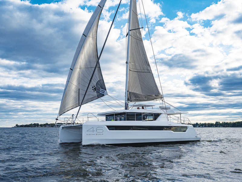 CW Boat of the Year 2025 Leopard 46 on the water