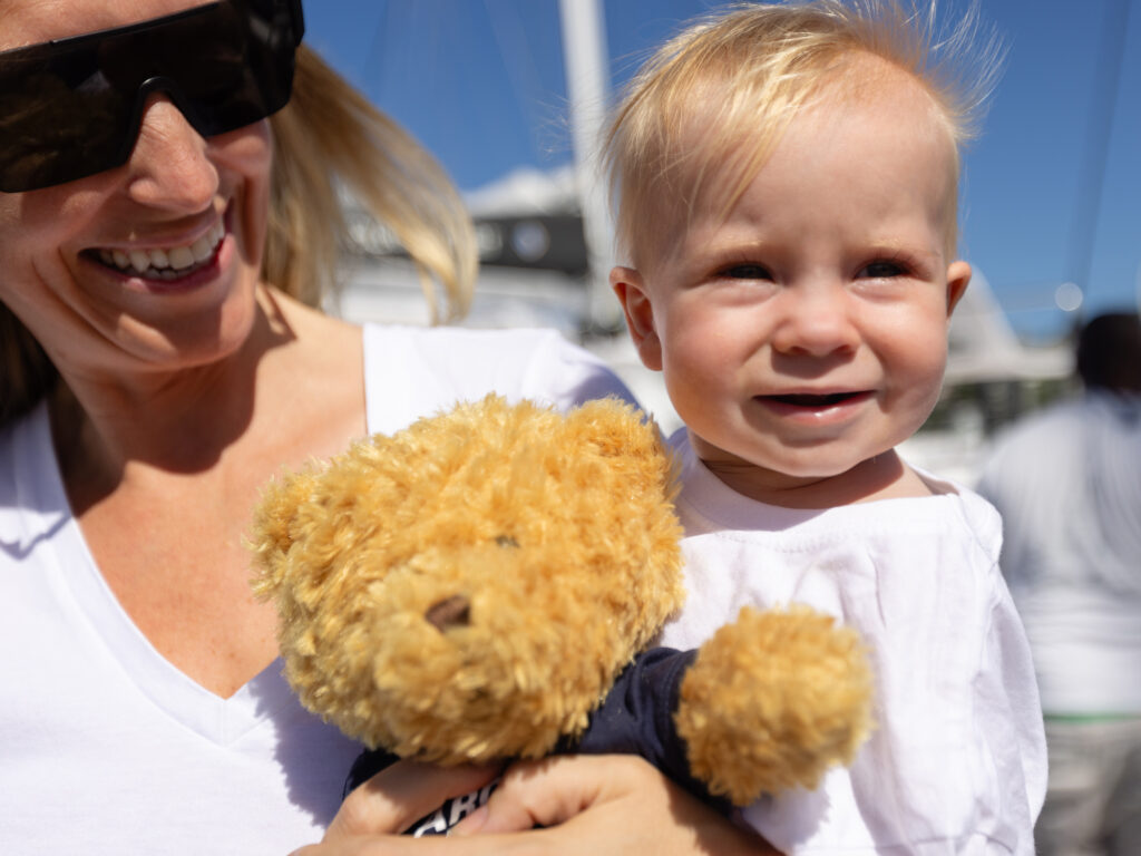 Baby Charlotte on Sizzle crossed the Atlantic at only 8 months old