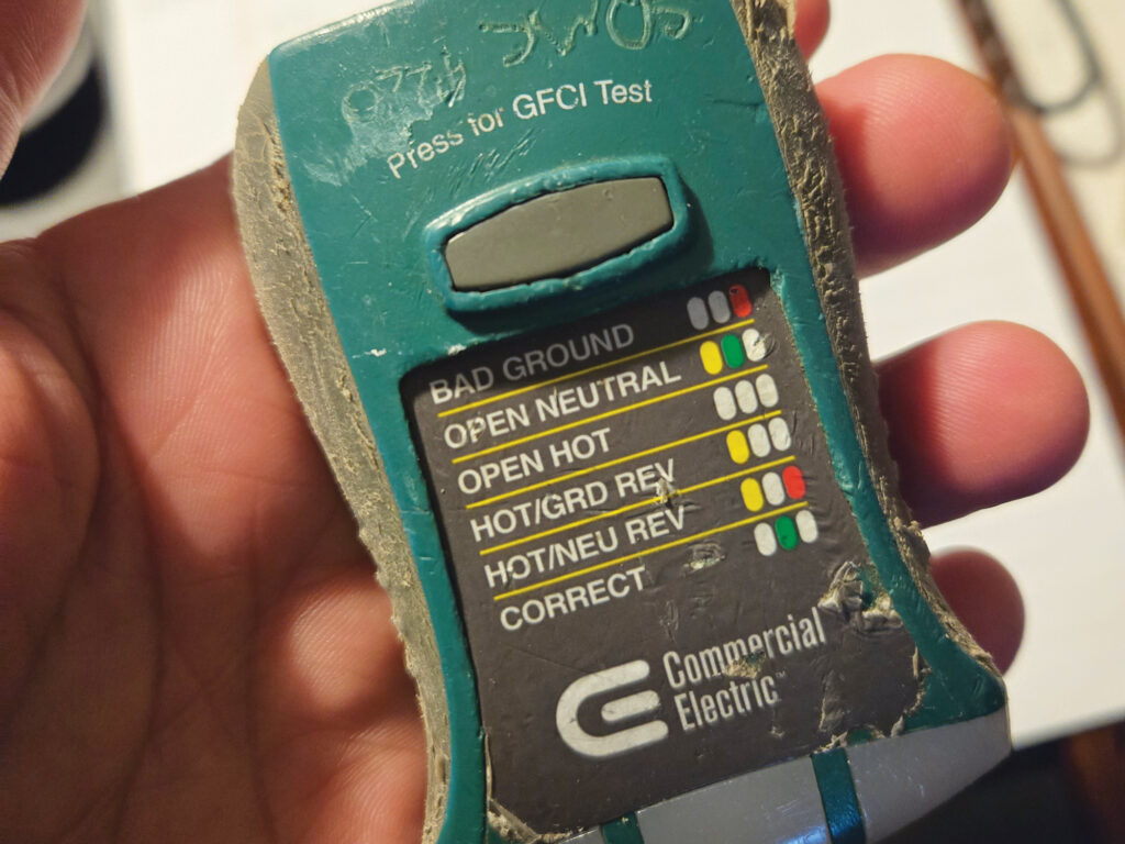 Testing tool for electrical work