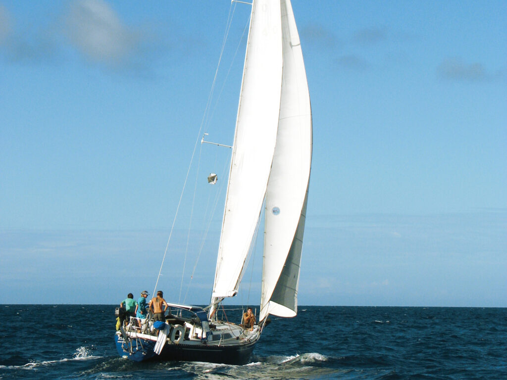 C&C 43 on the ocean
