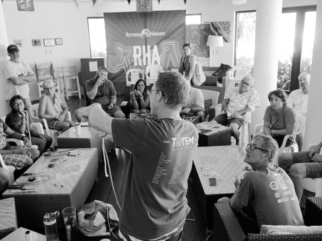 Jamie Gifford teaching a class