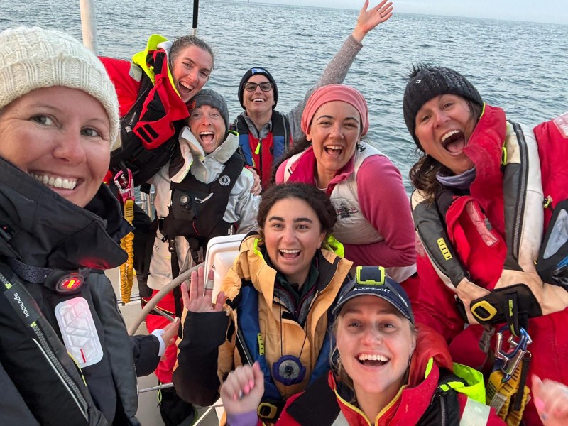 Allegiant-Crew-Selfie-at-Finish-Line Allegiant Crew Selfie