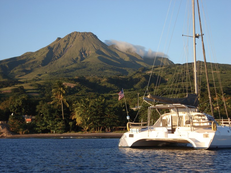 Wildcat catamaran in the Caribbean