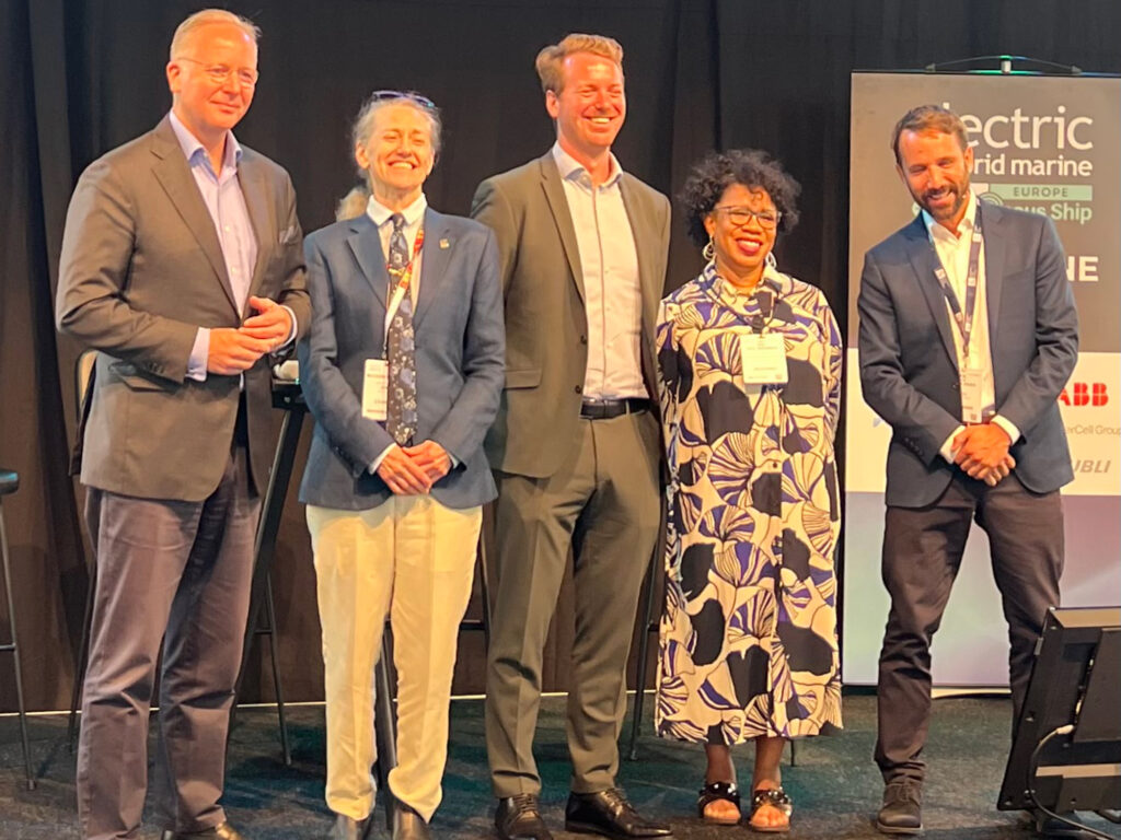 GAME founders at the Electric & Hybrid Marine World Expo in Amsterdam