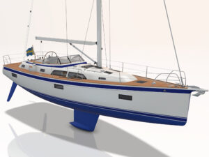 Hallberg-Rassy 44 Mk II rendering