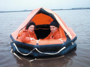 Maurice and Maralyn Bailey being rescued