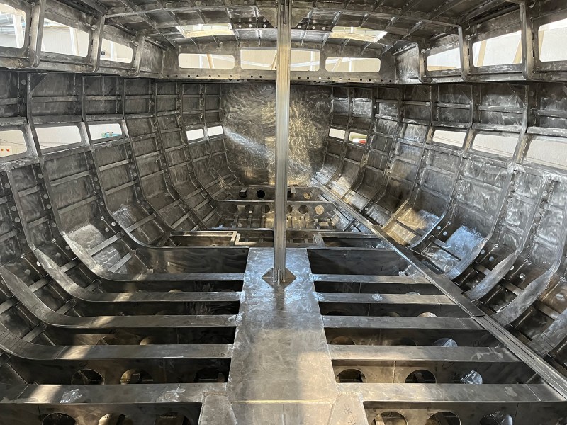 Hull construction at Stem Marine