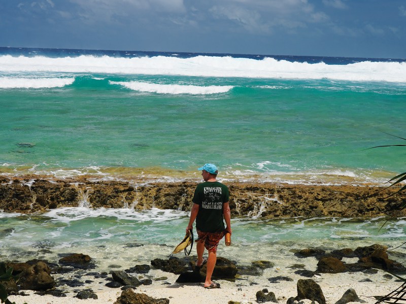Man near the beach