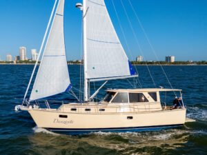 Island Packet 42 Motor Sailer on the water