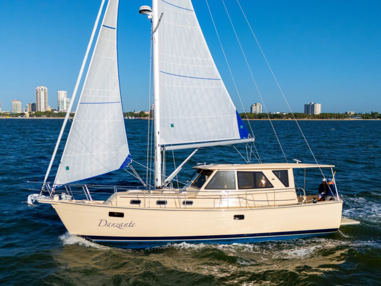 Island Packet 42 Motor Sailer on the water