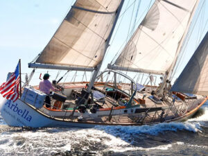 kye 51 ketch at sea