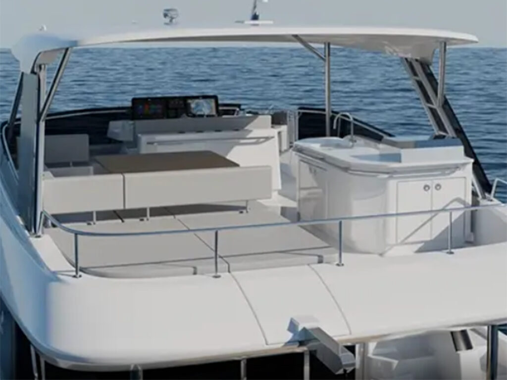 Aquila 46 Yacht cockpit
