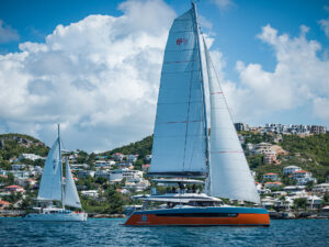 sailboats off the coast