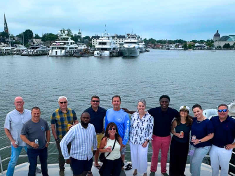Corporate sailing event