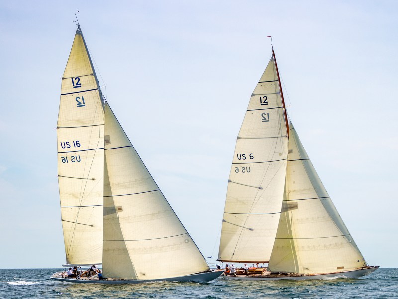 Racing yachts on Narragansett Bay