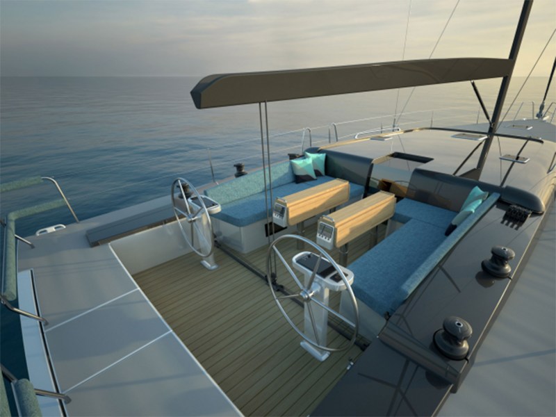 Catalina 48 deck rendering