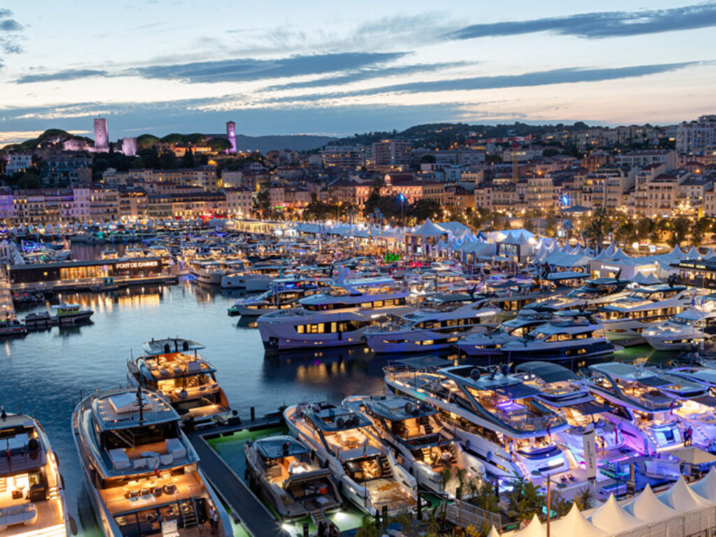Cannes at night